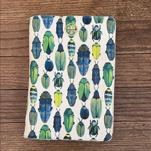 Tory Burch Green Beetle Print iPad case